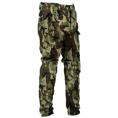 Men's IX7 Fleece-Lined Tactical Pants — Winter Warm Military-Style Work Cargo Pants