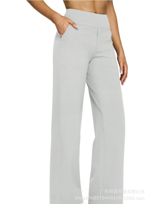 Women's High-Waisted Bootcut Knit Pants