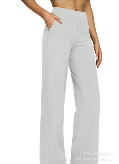 Women's High-Waisted Bootcut Knit Pants