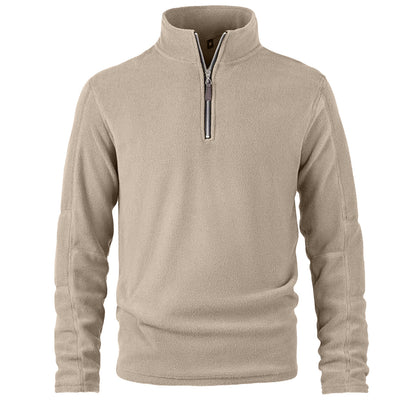Men's Warm Fleece Quarter-Zip Pullover