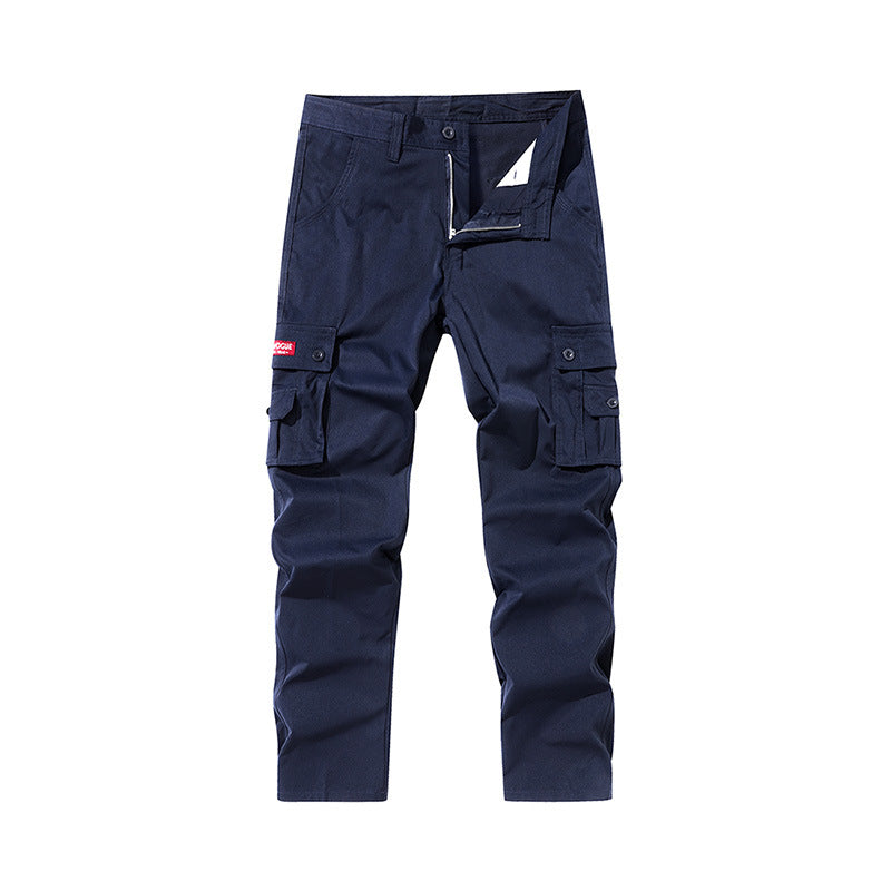 Men's Multi-Pocket Straight-Leg Cargo Pants