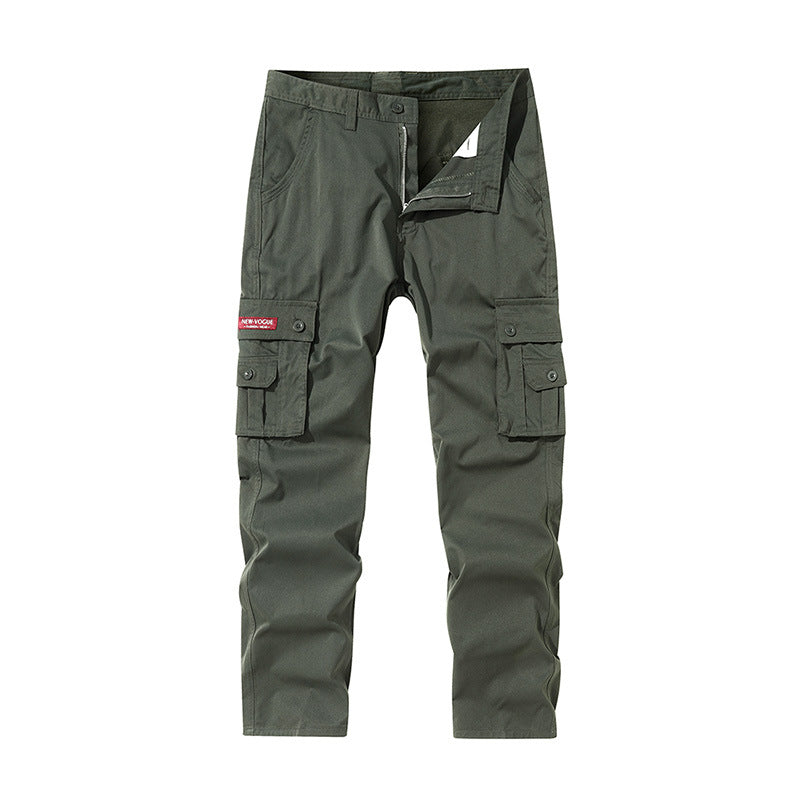 Men's Multi-Pocket Straight-Leg Cargo Pants