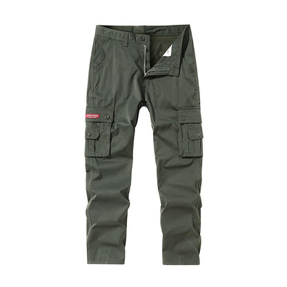 Men's Multi-Pocket Straight-Leg Cargo Pants