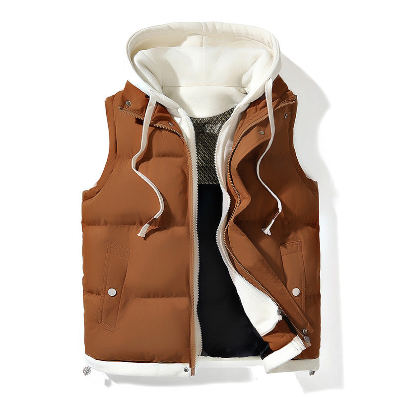 Hooded Quilted Puffer Vest