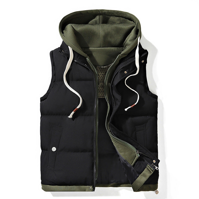 Hooded Quilted Puffer Vest