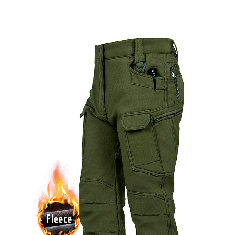 Men's IX7 Fleece-Lined Tactical Pants — Winter Warm Military-Style Work Cargo Pants