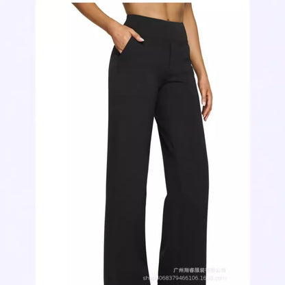 Women's High-Waisted Bootcut Knit Pants