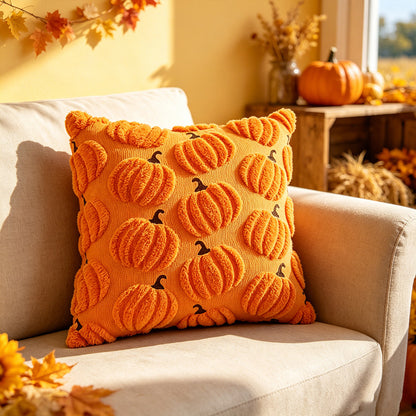 Fall Pumpkin Decorative Pillow Cover