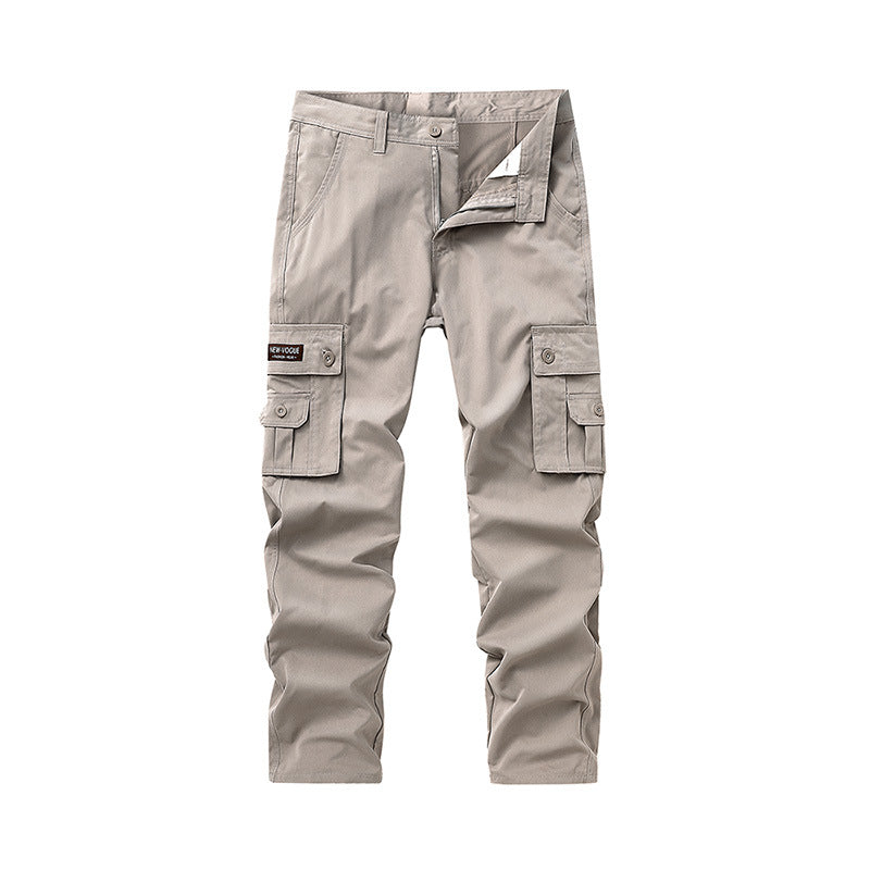 Men's Multi-Pocket Straight-Leg Cargo Pants