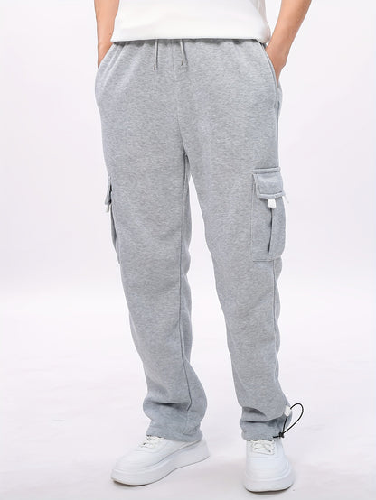 Men's Relaxed Fit Multi-Pocket Cargo Jogger Pants