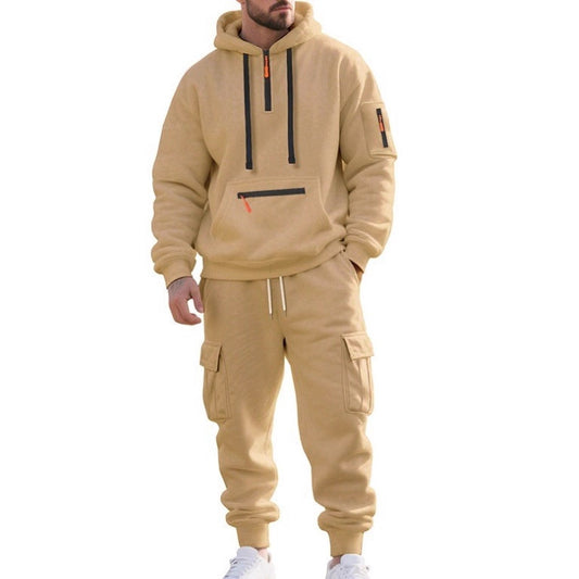 Novarillo Multi-Pocket Half-Zip Hoodie — Top or Two-Piece Set