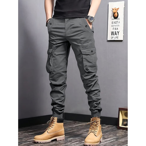 Men's Tapered Multi-Pocket Cargo Joggers