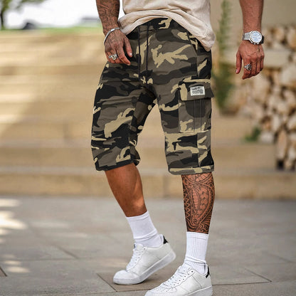 Men's Relaxed-Fit Camo Cargo Shorts