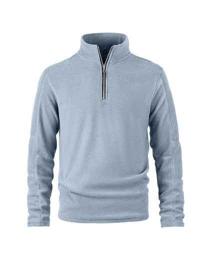 Men's Warm Fleece Quarter-Zip Pullover