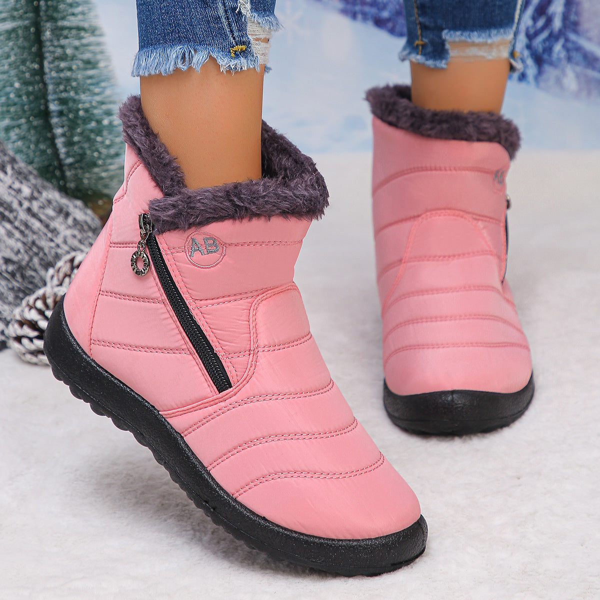 Women's Cozy Winter Waterproof Anti-Slip Orthopedic Boots