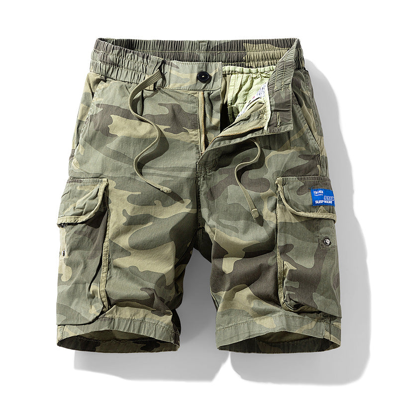 Men's Camo Cargo Shorts Multi‑Pocket Casual Work Shorts
