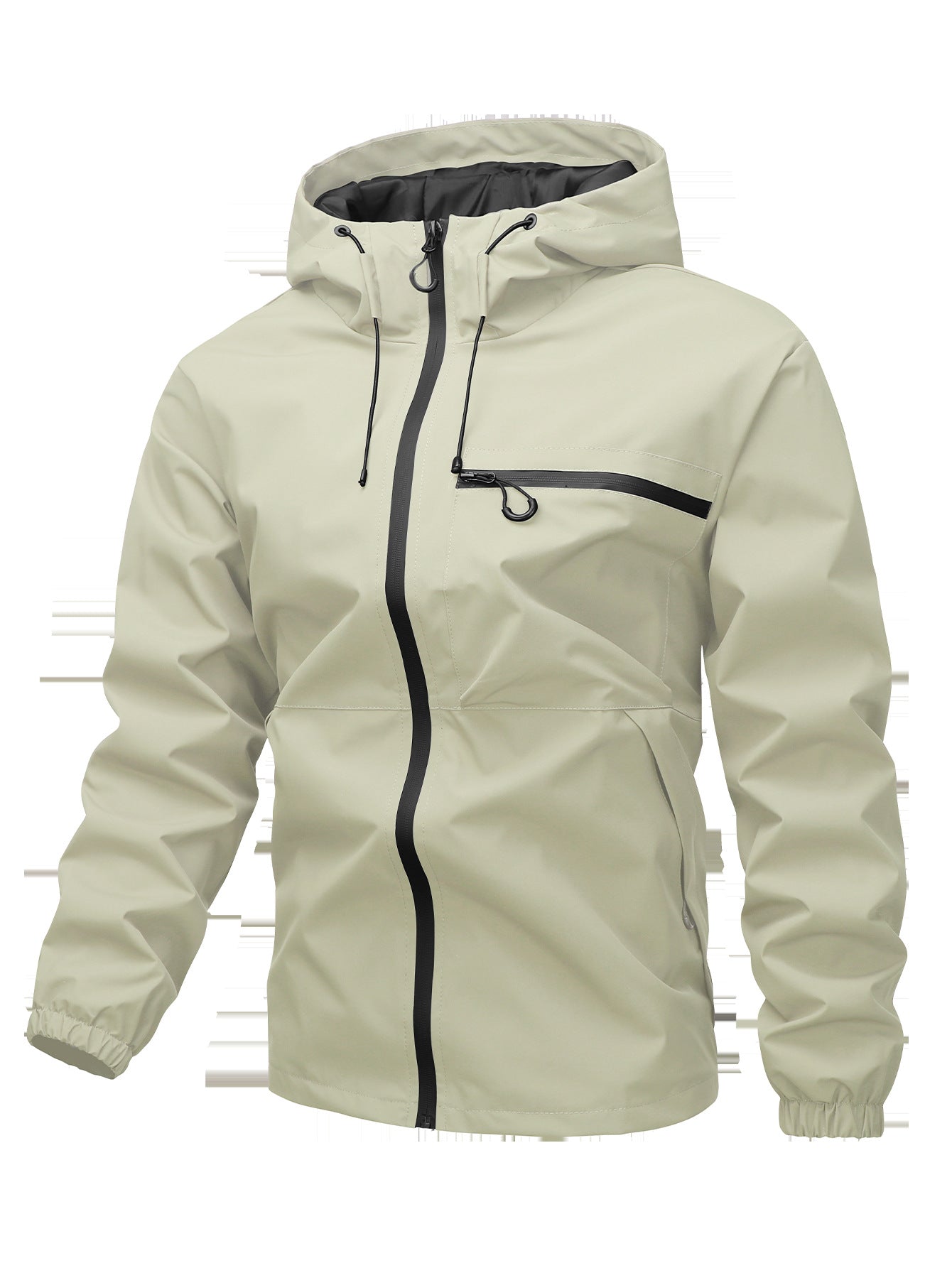 Men's Lightweight Water-Resistant Hooded Jacket