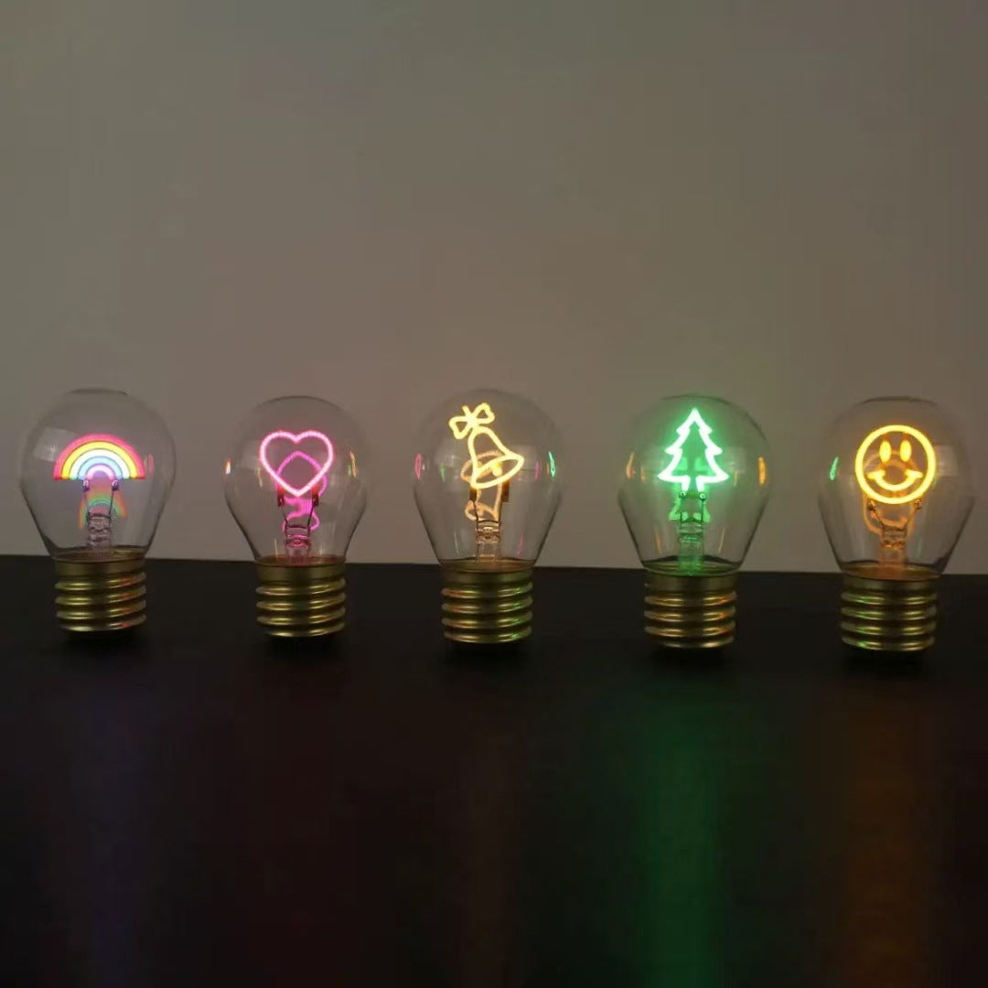 Rechargeable Rainbow LED Bulb Lamp with USB Charging