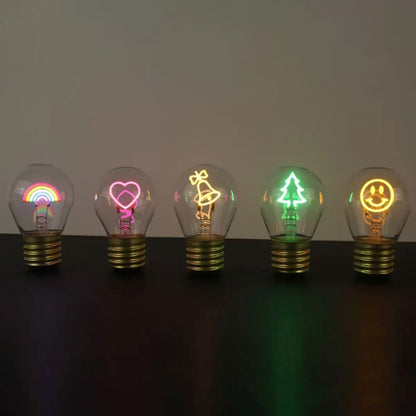 Rechargeable Rainbow LED Bulb Lamp with USB Charging
