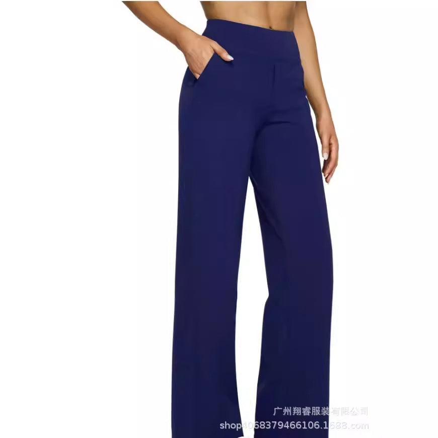 Women's High-Waisted Bootcut Knit Pants