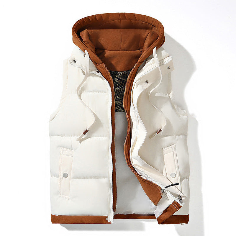 Hooded Quilted Puffer Vest