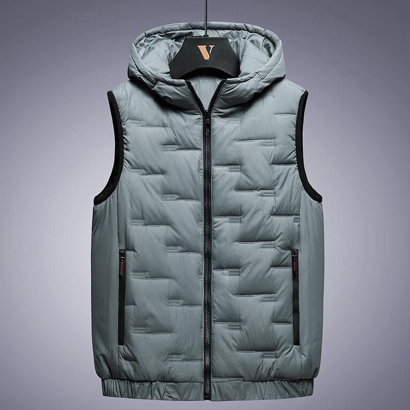 Men's Stand-Collar Quilted Puffer Vest