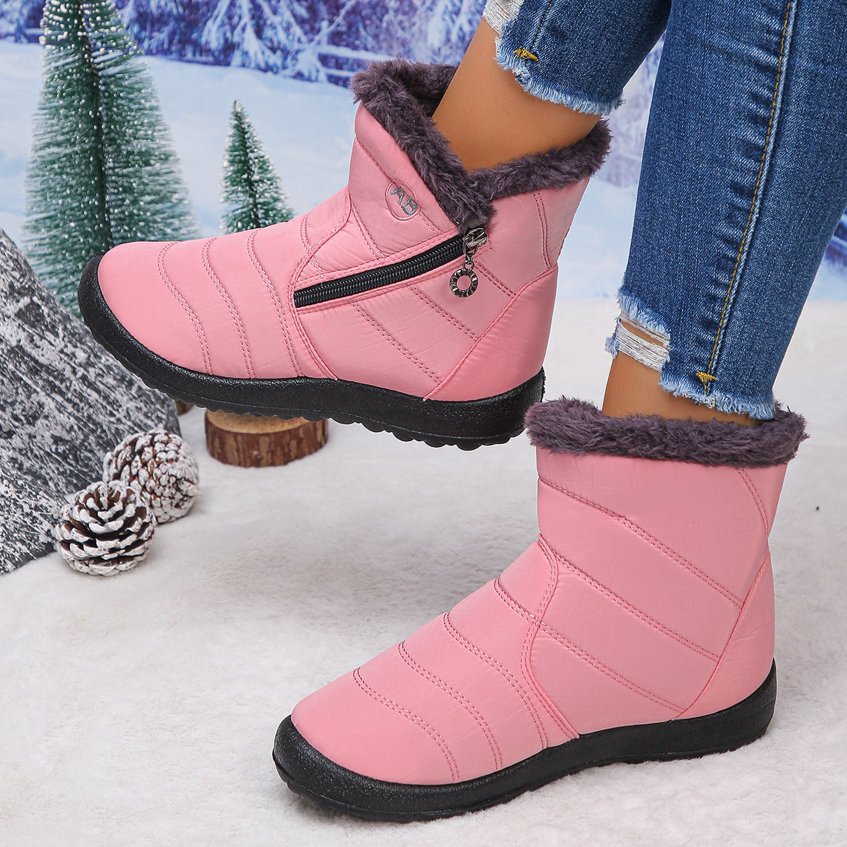Women's Cozy Winter Waterproof Anti-Slip Orthopedic Boots