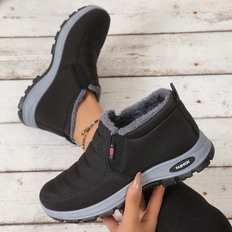 Unisex Warm Sheepskin-Lined Boots , Easy To Wear, Comfortable When Walking
