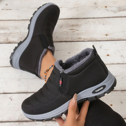 Unisex Warm Sheepskin-Lined Boots , Easy To Wear, Comfortable When Walking