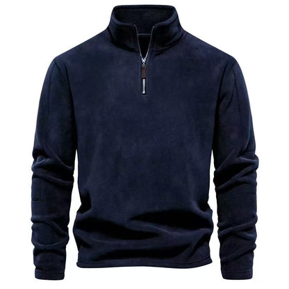 Men's Warm Fleece Quarter-Zip Pullover