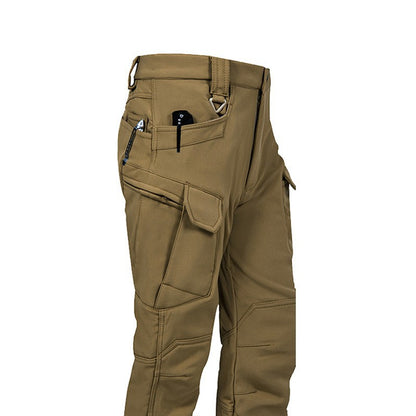 Men's IX7 Fleece-Lined Tactical Pants — Winter Warm Military-Style Work Cargo Pants