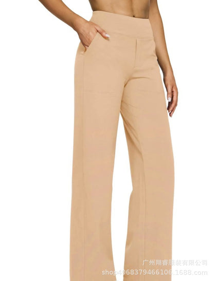 Women's High-Waisted Bootcut Knit Pants