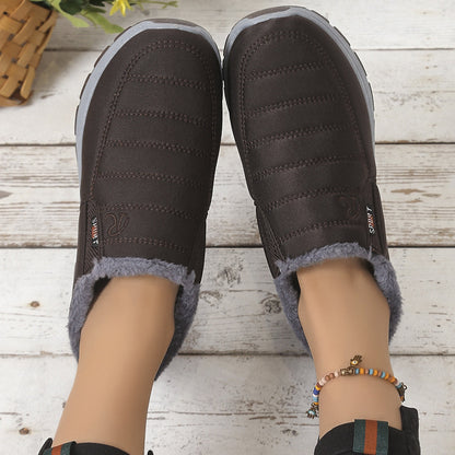 Unisex Warm Sheepskin-Lined Boots , Easy To Wear, Comfortable When Walking