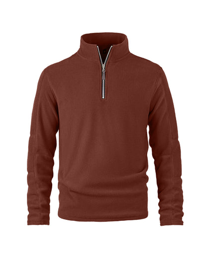Men's Warm Fleece Quarter-Zip Pullover