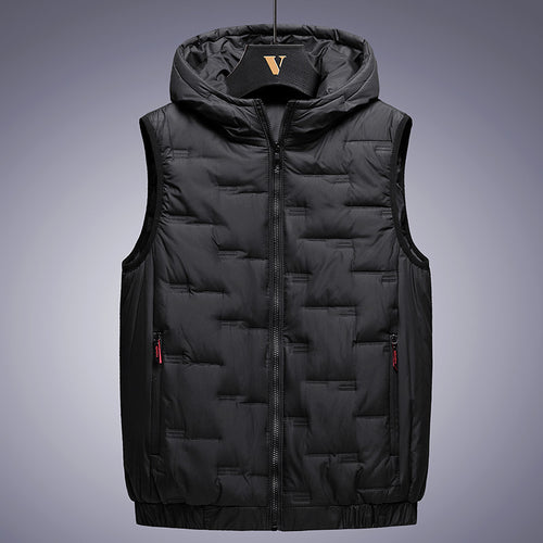 Men's Stand-Collar Quilted Puffer Vest