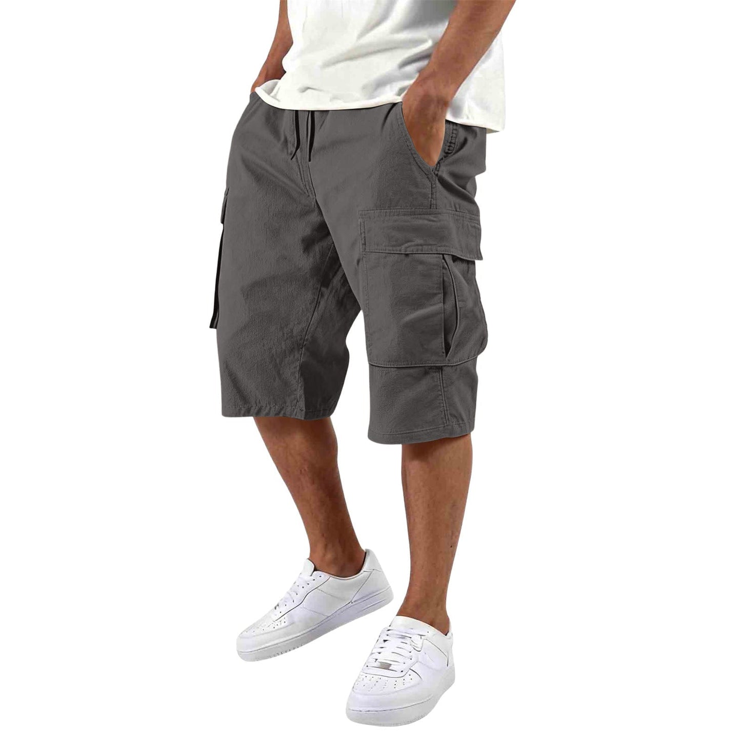 Men’s Multi-Pocket Cargo Shorts – Outdoor Utility & Casual Fit