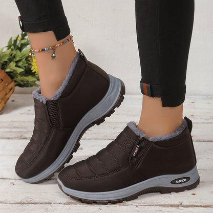 Unisex Warm Sheepskin-Lined Boots , Easy To Wear, Comfortable When Walking
