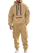 Novarillo Multi-Pocket Half-Zip Hoodie — Top or Two-Piece Set