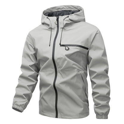 Men's Lightweight Water-Resistant Hooded Jacket