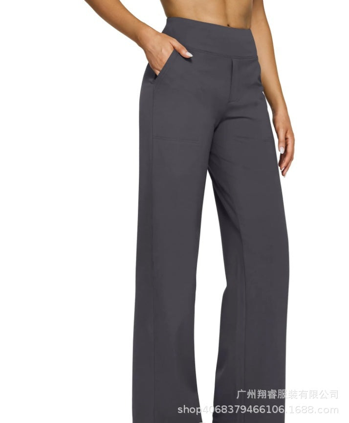 Women's High-Waisted Bootcut Knit Pants