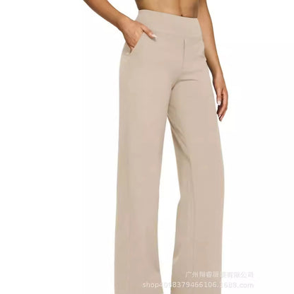 Women's High-Waisted Bootcut Knit Pants