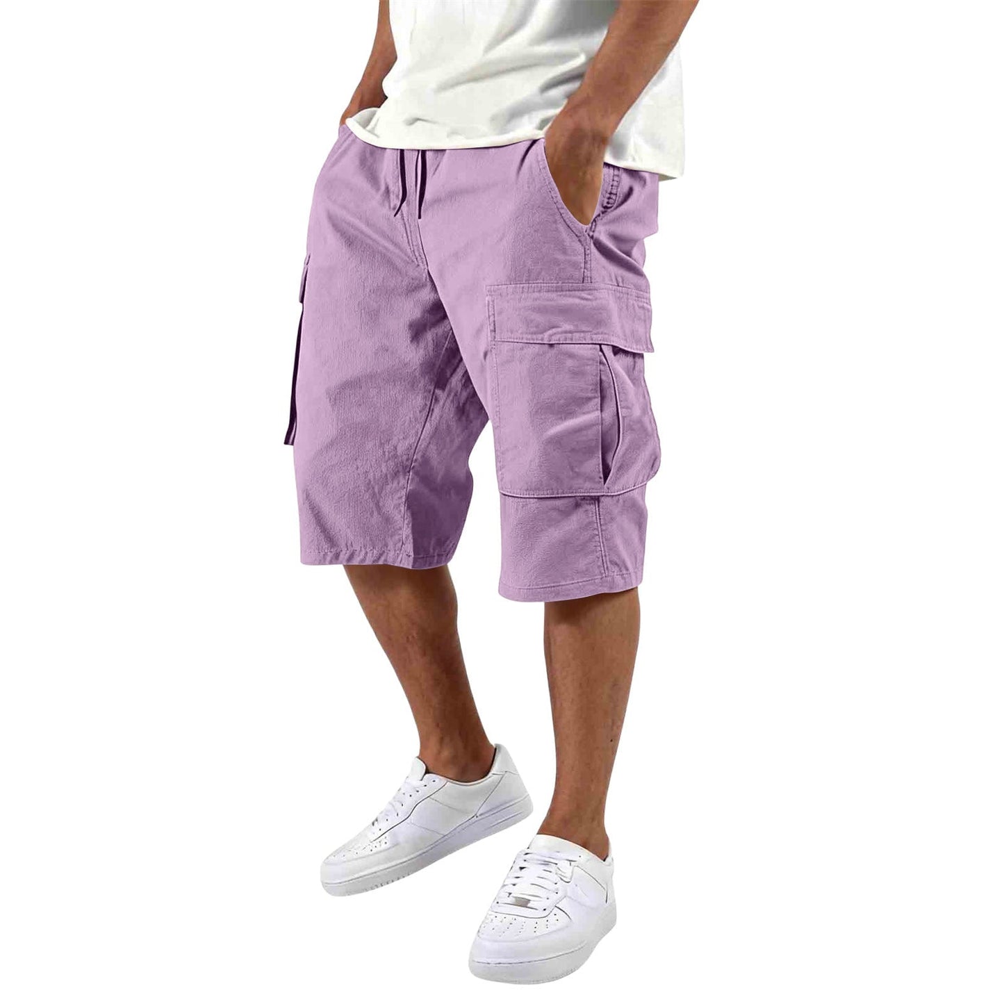 Men’s Multi-Pocket Cargo Shorts – Outdoor Utility & Casual Fit