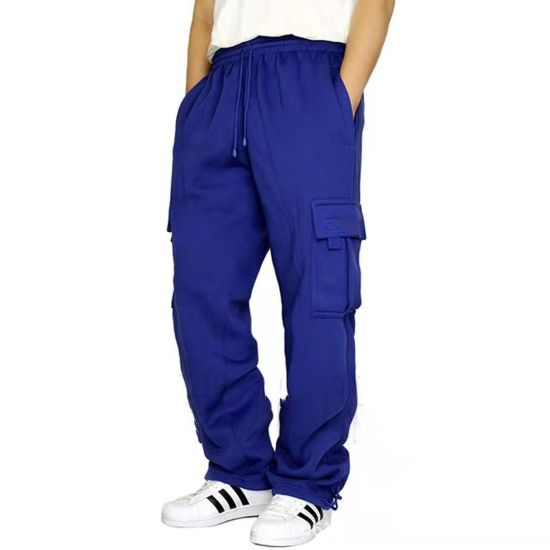 Men's Relaxed Fit Multi-Pocket Cargo Jogger Pants