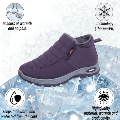 Unisex Warm Sheepskin-Lined Boots , Easy To Wear, Comfortable When Walking