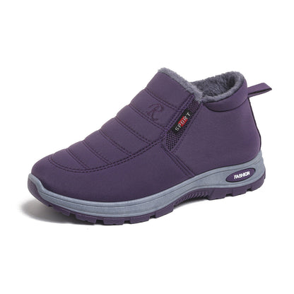 Unisex Warm Sheepskin-Lined Boots , Easy To Wear, Comfortable When Walking