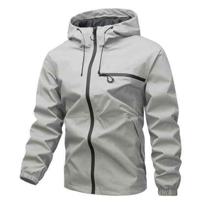 Men's Lightweight Water-Resistant Hooded Jacket