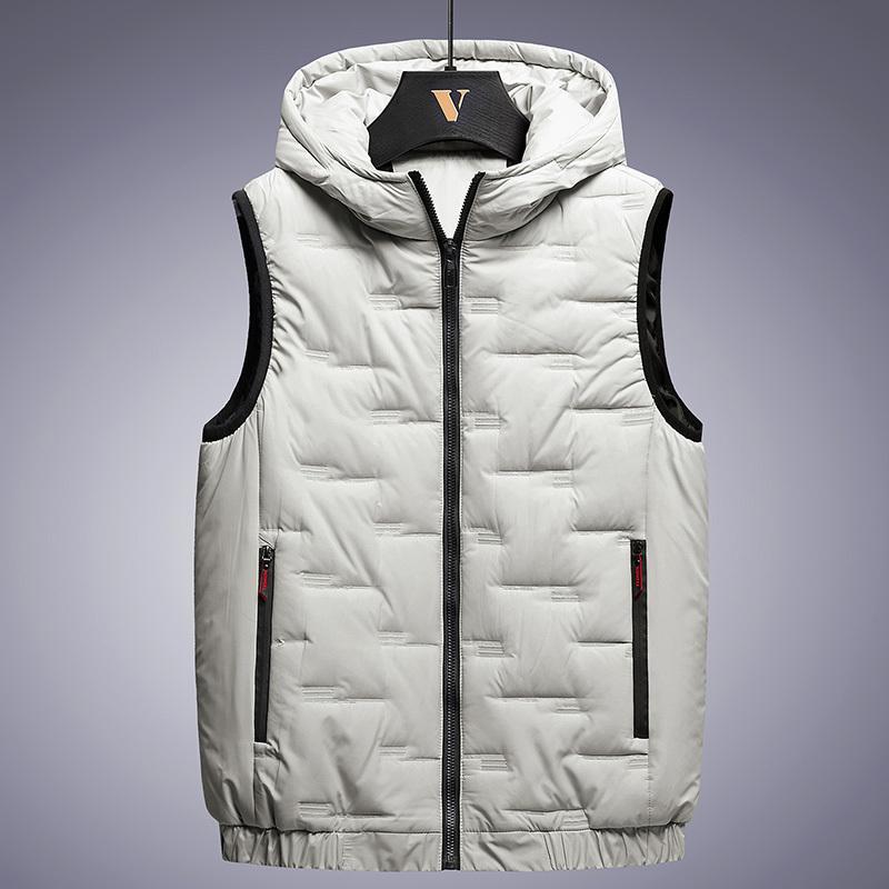 Men's Stand-Collar Quilted Puffer Vest