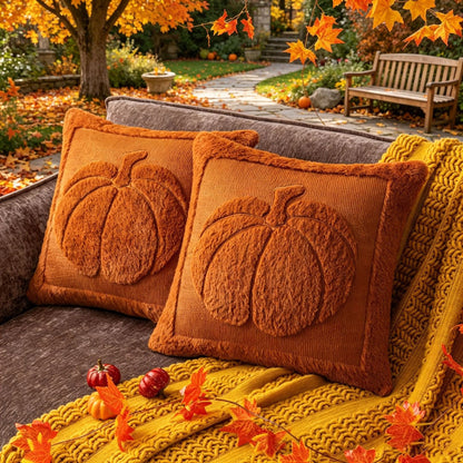 Fall Pumpkin Decorative Pillow Cover