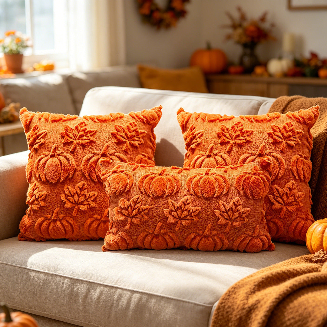 Fall Pumpkin Decorative Pillow Cover