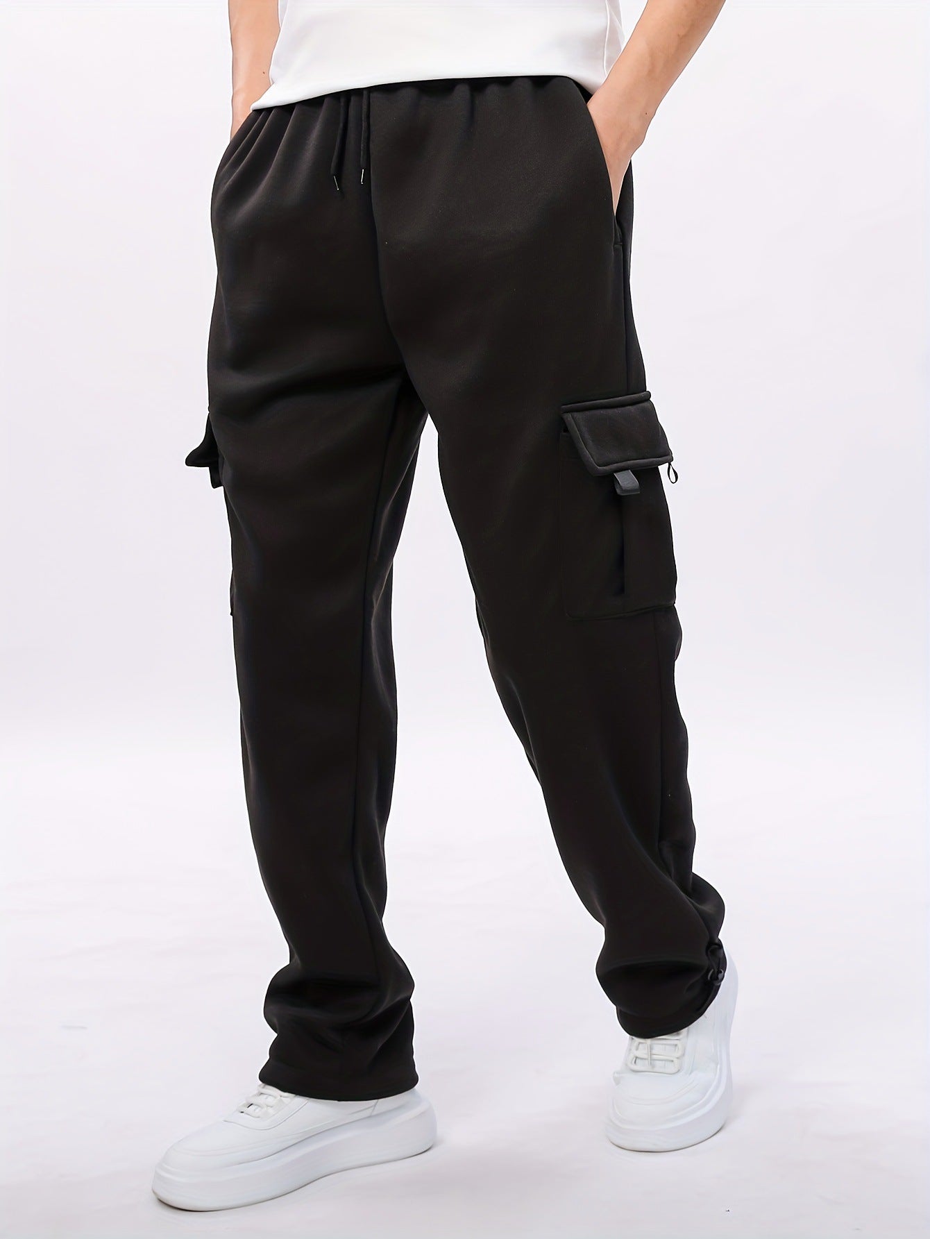 Men's Relaxed Fit Multi-Pocket Cargo Jogger Pants